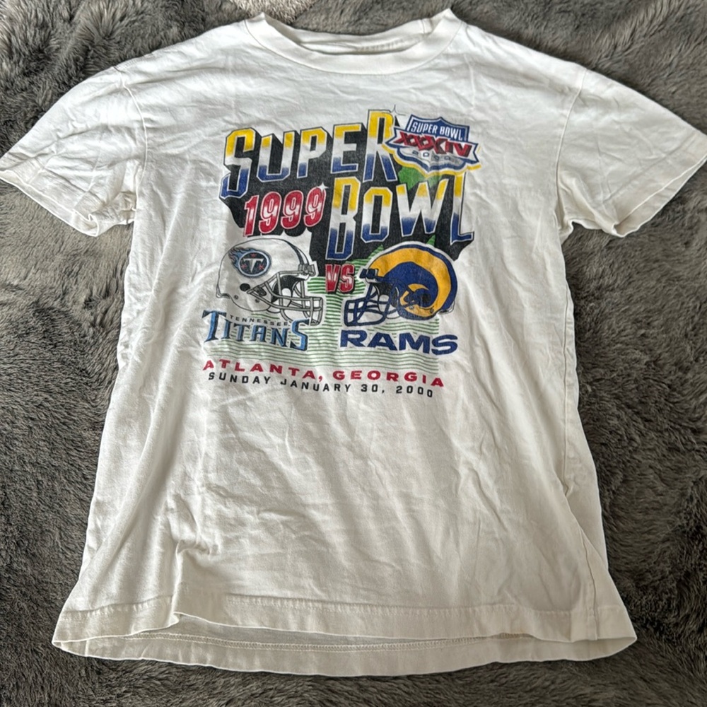 NFL Super Bowl XXXIV 2000 Titans vs Rams Tee